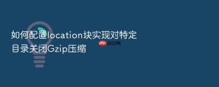 如何配置location块实现对特定目录关闭gzip压缩