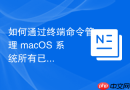 如何通过终端命令管理 macOS 系统所有已知网络接口的 MTU 优化值
