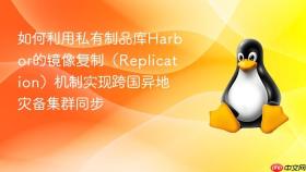 如何利用私有制品库harbor的镜像复制（replication）机制实现跨国异地灾备集群同步