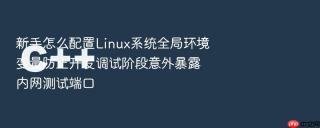 新手怎么配置Linux系统全局环境变量防止开发调试阶段意外暴露内网测试端口