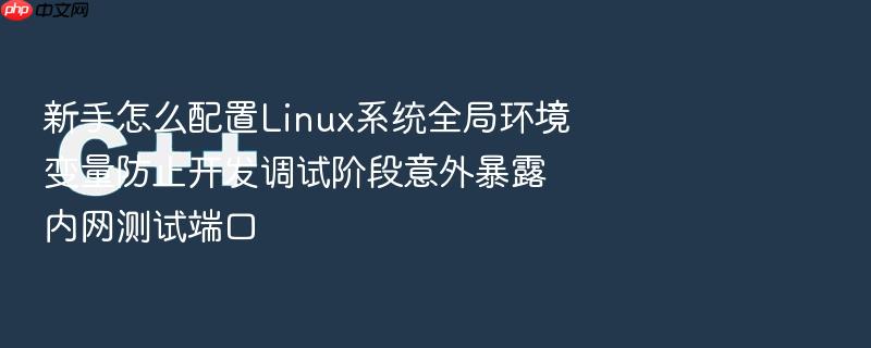 新手怎么配置linux系统全局环境变量防止开发调试阶段意外暴露内网测试端口
