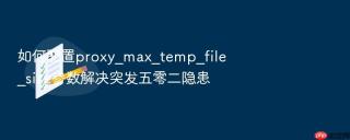 如何配置proxy_max_temp_file_size参数解决突发五零二隐患