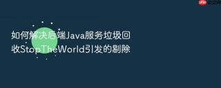 如何解决后端java服务垃圾回收stoptheworld引发的剔除