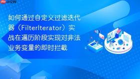 如何通过自定义过滤迭代器（filteriterator）实战在遍历阶段实现对非法业务变量的即时拦截
