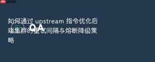 如何通过 upstream 指令优化后端集群的重试间隔与熔断降级策略