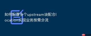 如何配置多个upstream块配合location实现业务按需分流