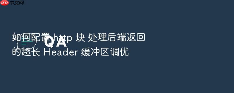 如何配置 http 块 处理后端返回的超长 header 缓冲区调优
