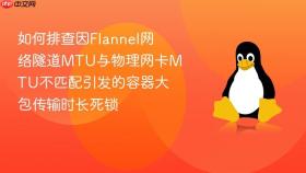 如何排查因flannel网络隧道mtu与物理网卡mtu不匹配引发的容器大包传输时长死锁