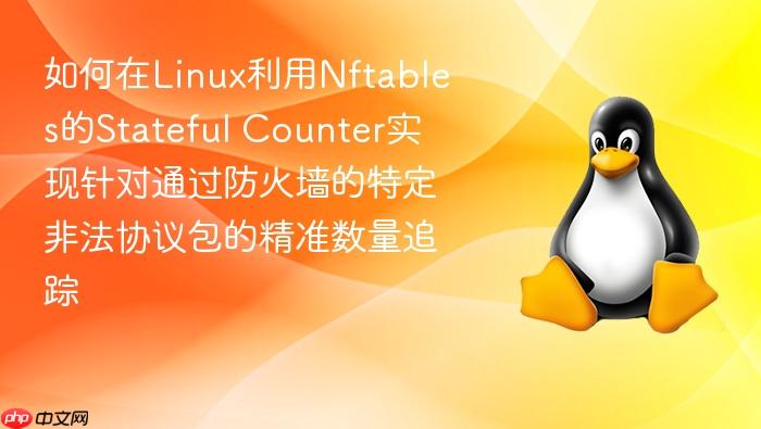 如何在linux利用nftables的stateful counter实现针对通过防火墙的特定非法协议包的精准数量追踪