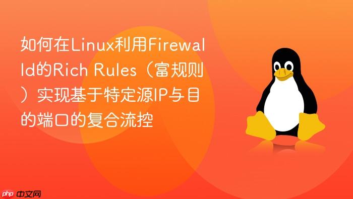 如何在linux利用firewalld的rich rules(富规则)实现基于特定源ip与目的端口的复合流控