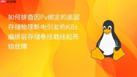 如何排查因pv绑定的底层存储物理断电引发的k8s编排层存储卷挂载挂起死锁故障