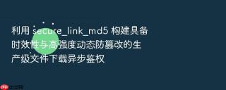 利用 secure_link_md5 构建具备时效性与高强度动态防篡改的生产级文件下载异步鉴权