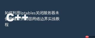如何利用iptables关闭服务器未使用端口并加固网络边界实战教程