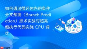 如何通过循环体内的条件分支预测（branch prediction）技术实战对超高频执行代码实施 cpu 调优