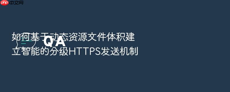 如何基于动态资源文件体积建立智能的分级https发送机制
