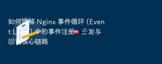 如何理解 Nginx 事件循环 (Event Loop) 中的事件注册、分发与回调核心链路