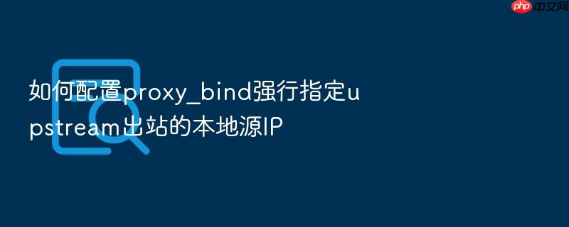 如何配置proxy_bind强行指定upstream出站的本地源ip