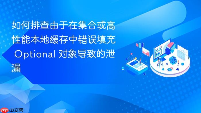 如何排查由于在集合或高性能本地缓存中错误填充 optional 对象导致的泄漏