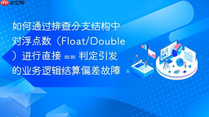 如何通过排查分支结构中对浮点数(float/double)进行直接 == 判定引发的业务逻辑结算偏差故障