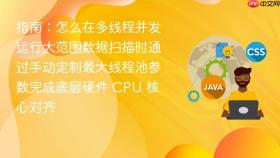 指南：怎么在多线程并发运行大范围数据扫描时通过手动定制最大线程池参数完成底层硬件 CPU 核心对齐