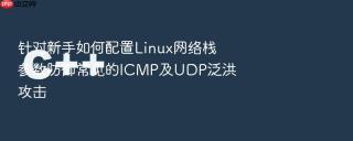 针对新手如何配置Linux网络栈参数防御常见的ICMP及UDP泛洪攻击
