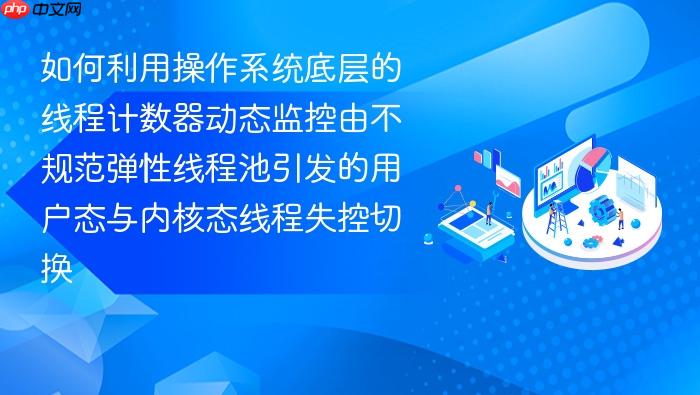如何利用操作系统底层的线程计数器动态监控由不规范弹性线程池引发的用户态与内核态线程失控切换