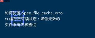 如何配置 open_file_cache_errors 缓存不可读状态,降低无效的文件系统内核查询