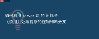 如何利用 server 块 的 if 指令（慎用）处理复杂的逻辑判断分支