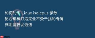 如何利用 linux isolcpus 参数 配合绑核打造完全不受干扰的专属非阻塞转发通道