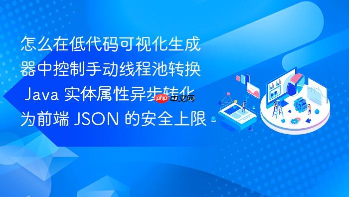 怎么在低代码可视化生成器中控制手动线程池转换 java 实体属性异步转化为前端 json 的安全上限