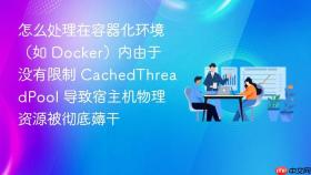 怎么处理在容器化环境（如 Docker）内由于没有限制 CachedThreadPool 导致宿主机物理资源被彻底薅干