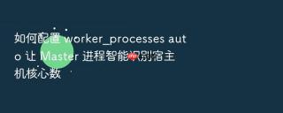 如何配置 worker_processes auto 让 Master 进程智能识别宿主机核心数