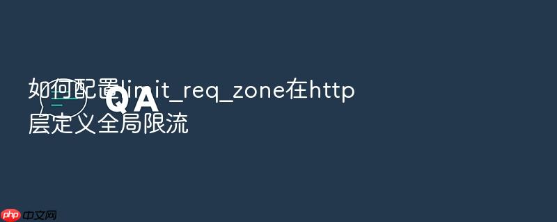 如何配置limit_req_zone在http层定义全局限流