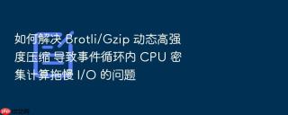 如何解决 Brotli/Gzip 动态高强度压缩 导致事件循环内 CPU 密集计算拖慢 I/O 的问题
