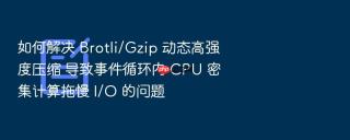 如何解决 brotli/gzip 动态高强度压缩 导致事件循环内 cpu 密集计算拖慢 i/o 的问题