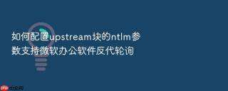 如何配置upstream块的ntlm参数支持微软办公软件反代轮询