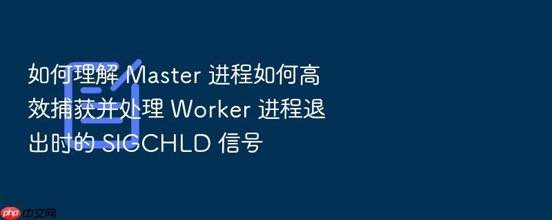 如何理解 master 进程如何高效捕获并处理 worker 进程退出时的 sigchld 信号