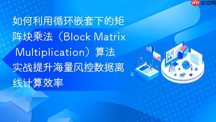 如何利用循环嵌套下的矩阵块乘法(block matrix multiplication)算法实战提升海量风控数据离线计算效率