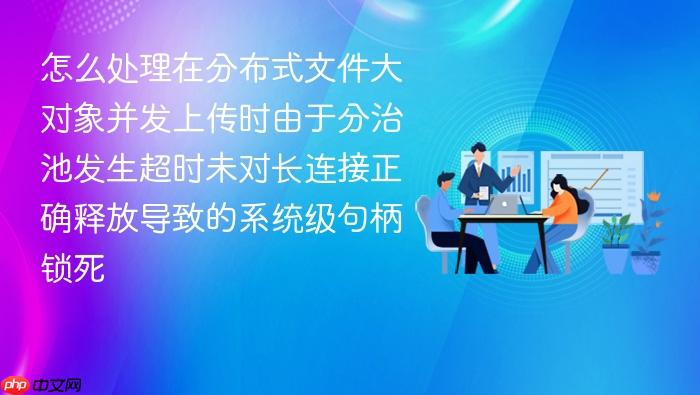 怎么处理在分布式文件大对象并发上传时由于分治池发生超时未对长连接正确释放导致的系统级句柄锁死