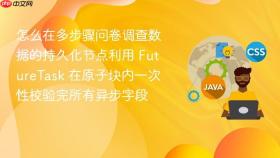 怎么在多步骤问卷调查数据的持久化节点利用 futuretask 在原子块内一次性校验完所有异步字段
