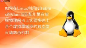 如何在Linux利用Nftables的Vlan Id匹配引擎在单根物理网卡上实现多达上百个虚拟局域网的独立防火墙路由机制