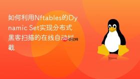 如何利用nftables的dynamic set实现分布式黑客扫描的在线自动拦截