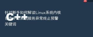 针对新手如何解读Linux系统内核日志中的系统服务异常终止预警关键词