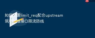 如何配置limit_req配合upstream筑牢边缘接口限流防线