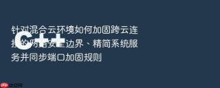 针对混合云环境如何加固跨云连接的网络安全边界、精简系统服务并同步端口加固规则