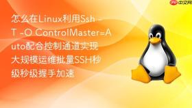 怎么在linux利用ssh -t -o controlmaster=auto配合控制通道实现大规模运维批量ssh秒级秒级握手加速