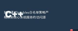 如何通过iptables白名单策略严格限制核心系统服务的访问源