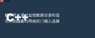 新手怎么通过监控数据目录的变化识别隐蔽的网络后门植入连接