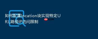 如何配置location块实现特定url路径ip访问限制