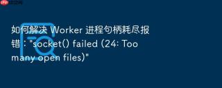 如何解决 worker 进程句柄耗尽报错:\